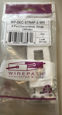 Snapone Wirepath WP-DEC-STRAP-2-WH, 2 port White decorative strap-White. picture