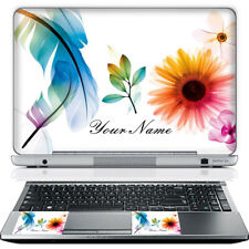 17 Inch Laptop Skin Sticker Cover Art Decal & Wrist Pad Customize Your text picture