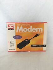 ZOOM Model 3095 56K V.92/V.90 USB Modem Mini External - Windows, Mac, Linus NIB picture