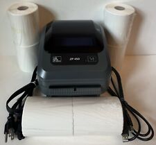 Zebra ZP450 Thermal Bacode Printer W/ USB & Power Cord, 6 Rolls Of Labels Tested picture