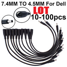 DC/AC Power Charger Converter Adapter Cable 7.4mm To 4.5mm For Dell 1FT Lot picture