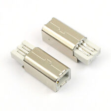 10Pcs USB 2.0 Type B 4 Pin Male Solder Plug Connector Socket For Printer Port picture