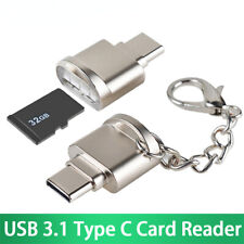 Portable USB Type C Micro SD TF Card Reader with Chain adapter for Samsung OTG picture
