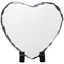 Heart Shaped Sublimation Blank Stone Slate, Customizable with Display Feet picture