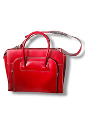 NEW MCKLEIN Red laptop/IPAD/Tablet crossbody shoulder bag Large picture