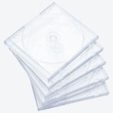 10 pcs 10.4 mm Standard Single Clear CD Jewel Case Assembled Clear Tray picture