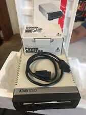 1050 Atari Disk Drive Clean with Owners Manual, DOS 2.5 SIO Cable and Power Pack picture
