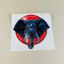 Elephant Memory Systems STICKER Vintage Floppy Disk Advertising Animal Logo Disc picture