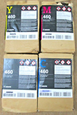 NEW Lot of 4, Canon UVGEL 460 Ink Black/Magenta/Yellow/Cyan 2X1L COMPLETE SET picture