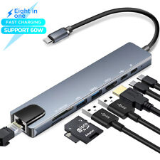 USB C Hub 8-Port Adapter Charger Splitter USB Expander For Macbook Pro/iMac/PC picture