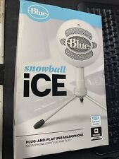NEW Logitech for Creators Blue Snowball Ice Plug & Play USB Microphone White picture