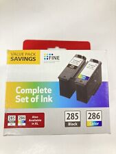 Canon Genuine Ink PG-285 Black/CL-286 Color Cartridge Pack, Standard Sealed picture