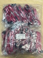 Lot of 60 New SATA III Data Cable Straight Locking To 90 DEG 30CM Long, Red picture