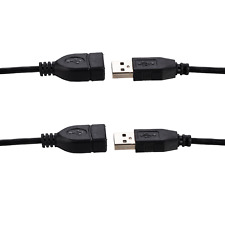 2x 10ft USB 2.0 Extension Cable Type A Male to A Female Extender HIGH SPEED picture