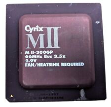 Vintage 1995 Cyrix MII M II-300GP 66MHz Bus 3.5x 2.9V CPU Processor Ceramic Gold picture