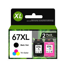 67XL Ink Cartridge for HP #67XL Deskjet 2755 4155 2720e Envy 6010 6055 6020e Set picture