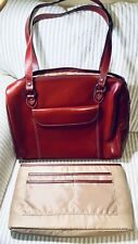 McKlein W Series, GLENVIEW, Genuine Leather, Ladies' Laptop Briefcase, Red picture