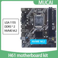 LGA 1155 Motherboard Kit for Intel Core CPUs 2nd/3rd Gen, M.2 NVME SSD Support picture