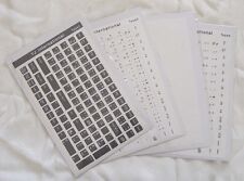 Thai Keyboard Sticker - Black / White / Transparent 108 keys high quality  picture