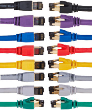 Cat8 Ethernet Lan Cable S/FTP Shielded RJ45 Gold Plated High Speed Copper Lot picture