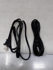 2 Pcs 6FT US 2 Prong Port AC Power Cord Cable Figure 8 Male Plug Slim 18/2 Gauge picture