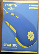 SteelSeries Fallout 4 VAULT-TEC Rival 300 Blue/Yellow Gaming Mouse PC 2015 NEW picture