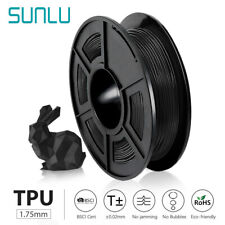 SUNLU Black 95A TPU 3D Printer Filament 1.75mm TPU 0.5KG No Bubble +/-0.03mm picture