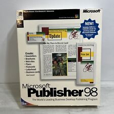 Microsoft Publisher 98 CD for Windows - Software with cd key BIG BOX complete picture