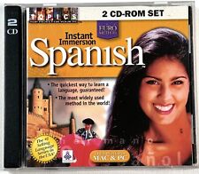 TOPICS Instant Immersion Spanish Euro Method 2 CD-Rom Set PC & Mac picture