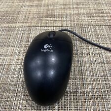 Vintage Black Logitech USB Wired Optical Wheel Mouse M-UAE96 picture
