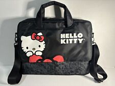 Hello Kitty Black Laptop Computer Messenger Bag 15” Travel Case CUTE picture