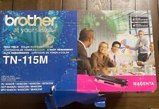 Brother High Yield Magenta Color Toner Cartridges TN-115M Sealed Foil Open Box picture