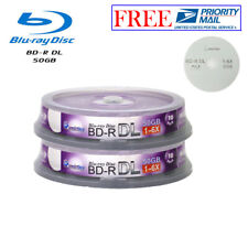 20 Pack Smartbuy 6X 50GB Blu-ray BD-R BDR DL Dual Layer Logo Top Recordable Disc picture