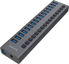 Sabrent 16-Port USB 3.0 Data HUB and Charger with Individual switches 90 Watts picture
