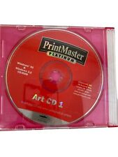 Vintage Print Master Platinum art cd 1 windows 95 3.1 Computer DVD Rom picture