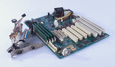 Vintage ECS P5VX Loaded Socket 7 Motherboard Retro Gaming Tested Pentium 200MHz picture