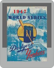 1947 Yankee V Dodger World Series Program Baseball  Mouse Pad Poster 7 3/4  x 9