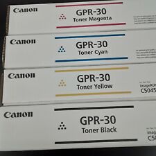 NEW Genuine Canon GPR-30 Toner Cyan Magenta Yellow Black C5045 C5051 C5250 C5255 picture
