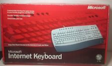 Microsoft Internet Keyboard Vtg w Box & Disc 0302 X08-72447 Palm Rest Wired PS/2 picture