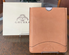 NIB Ghurka Original Chestnut Leather iPad Case picture