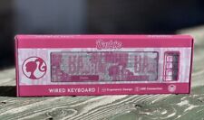 🔥NEW BARBIE Wired USB PC Computer Keyboard Ergonomic Design Full Size SEALED picture
