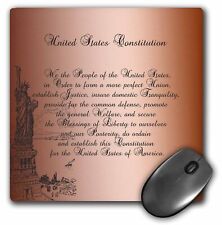 3dRose We the People Statue of Liberty US Constitution Vintage Art MousePad picture