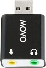Movo 3.5mm TRS Microphone to External Sound Card USB Audio Adapter for PC & Mac picture