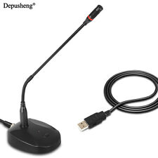 USB Condenser Microphone Gooseneck Depusheng U140 360° Flexible Stand for Speech picture