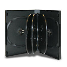 1 27mm Black 8 Disc DVD Storage Case Box with 3 Trays for CD DVD Disc picture