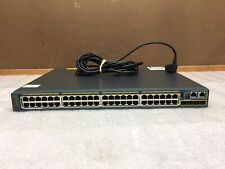 Cisco Catalyst WS-C2960S-48LPS-L 48 Port PoE+ Gigabit Network Switch picture
