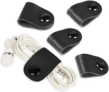 Genuine Leather Cord Organizer,Cord Keeper,Cable Organizer USB Holder,Cable Mana picture