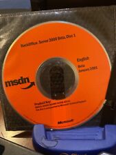RARE AUTHENTIC & BRAND NEW MSDN  Microsoft BackOffice Server 2000 Beta.  2CDs picture