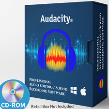 Audacity Professional Audio Music Editing & Recording Software - Windows MAC CD picture