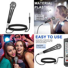 US 1~2 Pack 10Ft Wired Handheld Dynamic Microphone 1/4